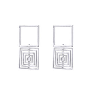 Mini Square Cube Earrings