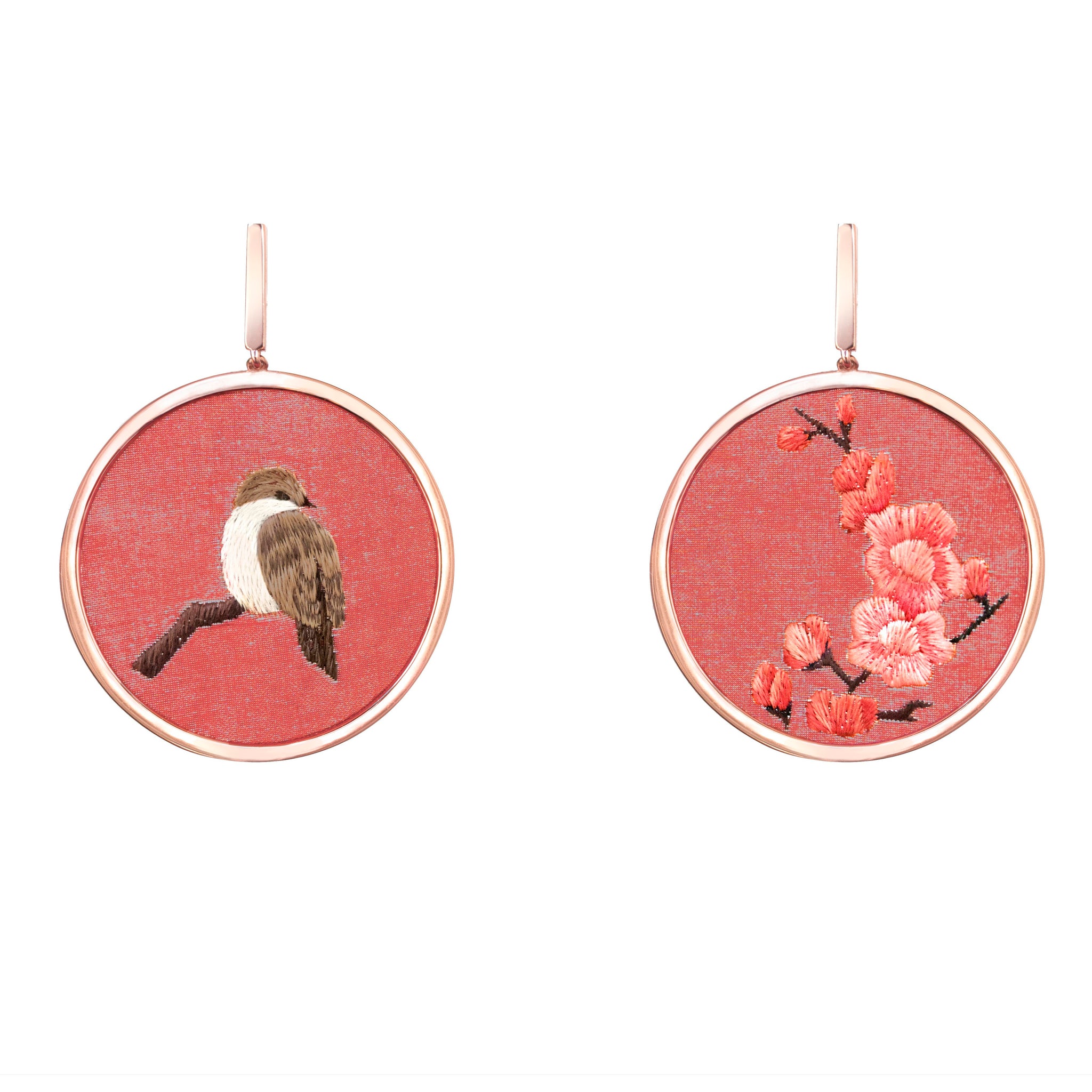 Plum outlet blossom earrings
