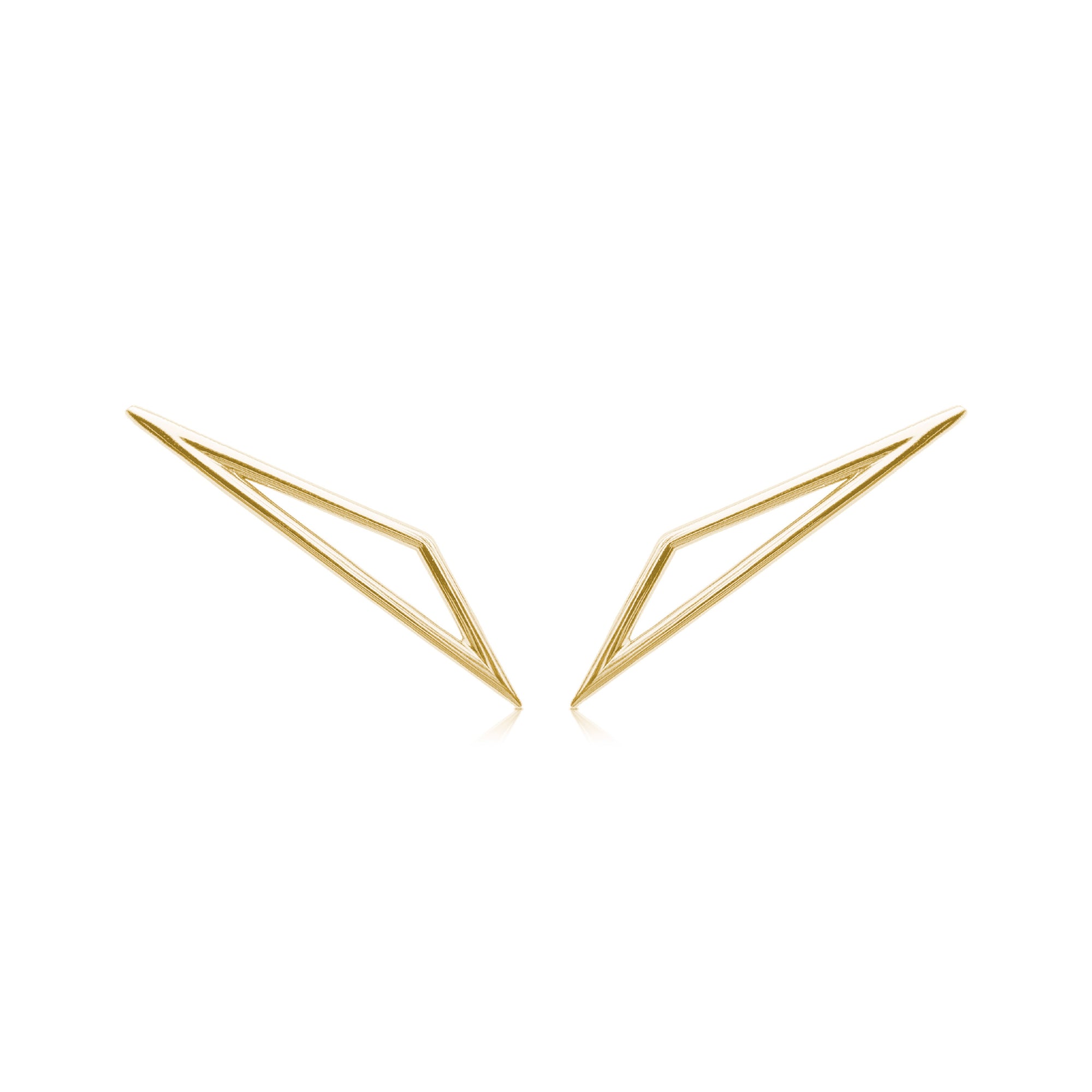 Fight or Flight Gold Earrings