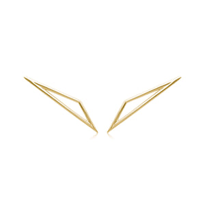 Fight or Flight Gold Earrings