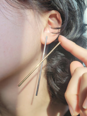 Tick Tock Two-Tone Earrings