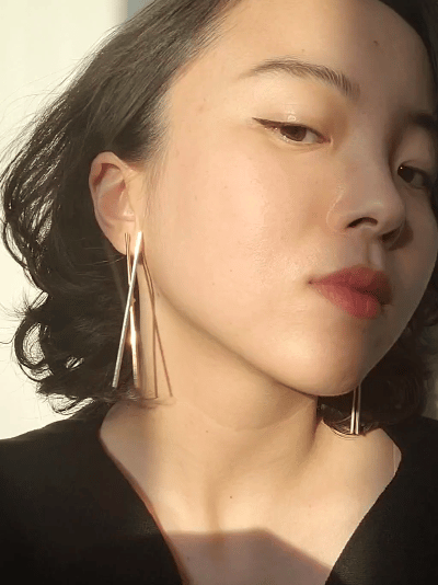 Gold earring backs (2 pairs) - JY GAO