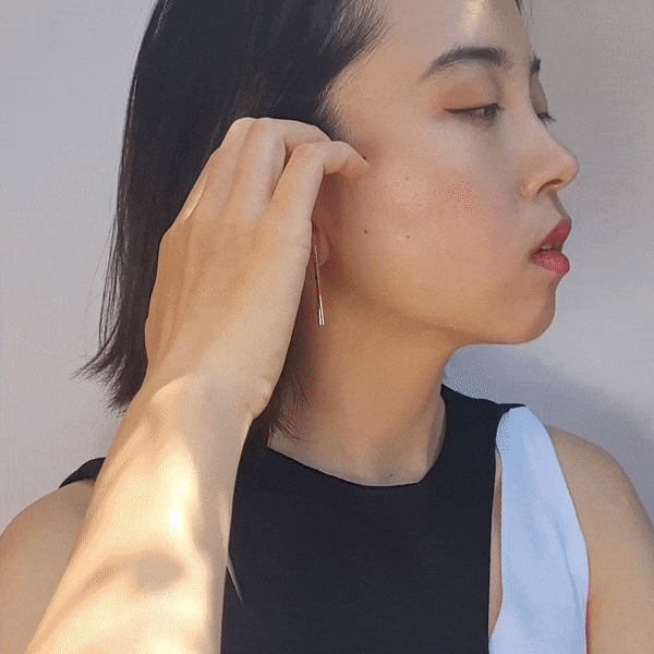 Mini Tick Tock Gold Earrings